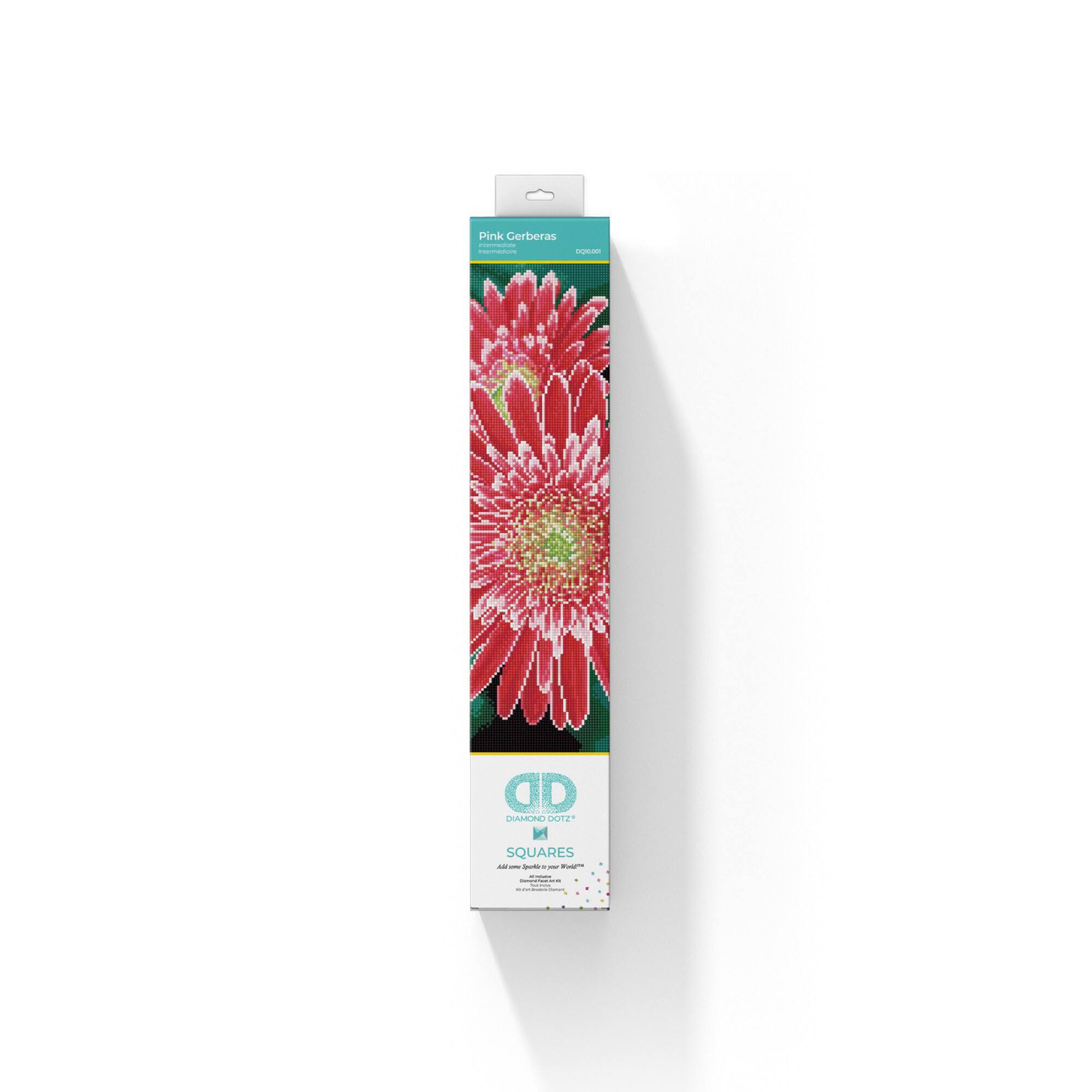 Diamond Dotz® Intermediate Pink Gerberas Diamond Painting Kit